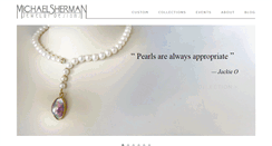 Desktop Screenshot of michaelshermanjewelry.com